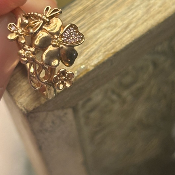 Retired Wildflower Rose Gold Pandora Set - Picture 3 of 10